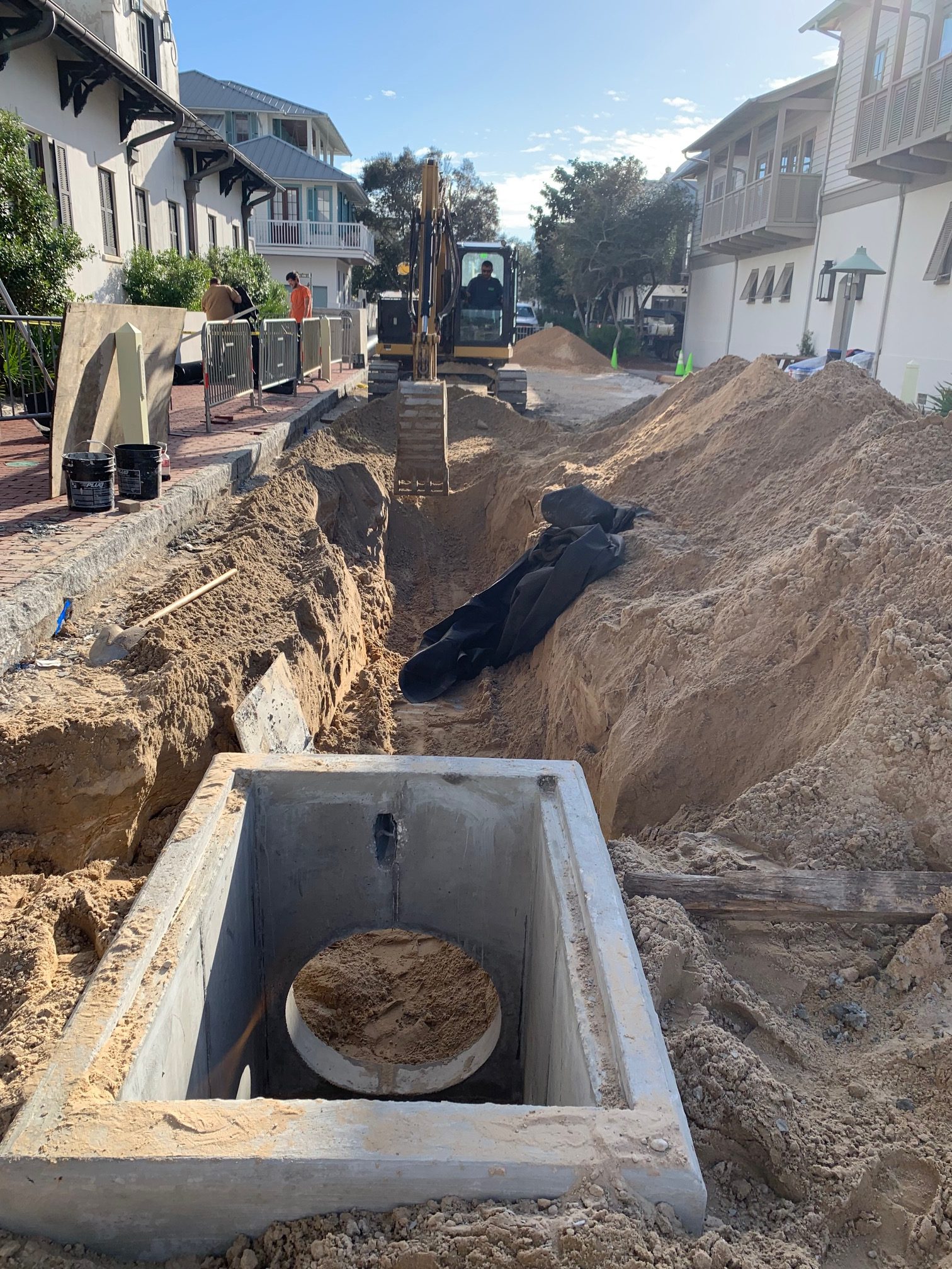 PEAK underground utility installation project